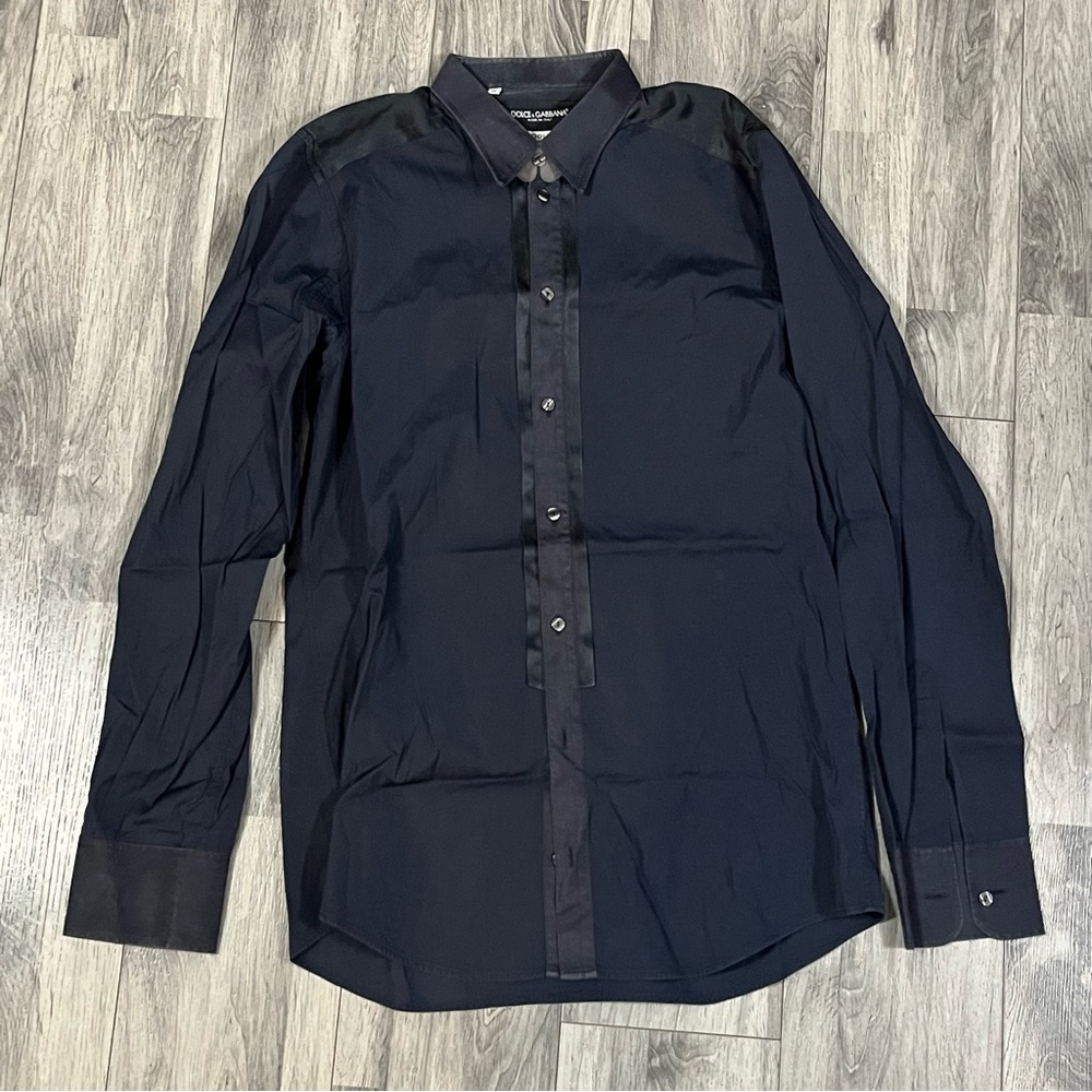 Dolce & Gabbana gold silk shirt edition brand new with tag Sz 39/ 15.5